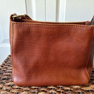 Portland Leather Goods triangle bag in nutmeg